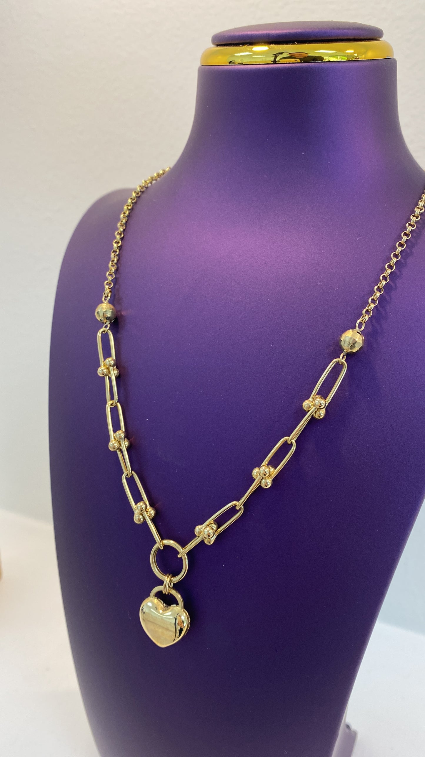 Paper Clip Necklace 16"