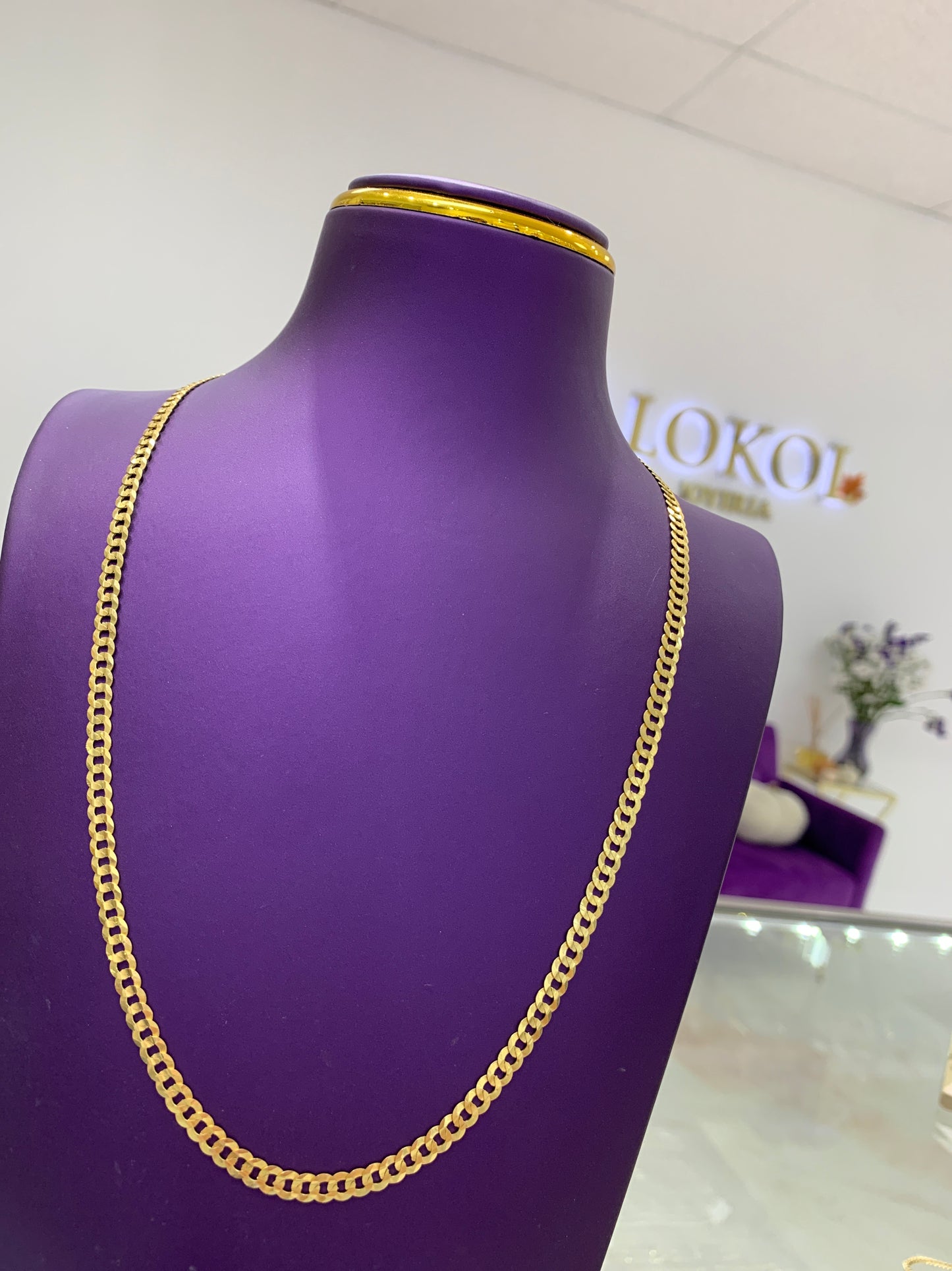 Cadena Corte Brillo 22"