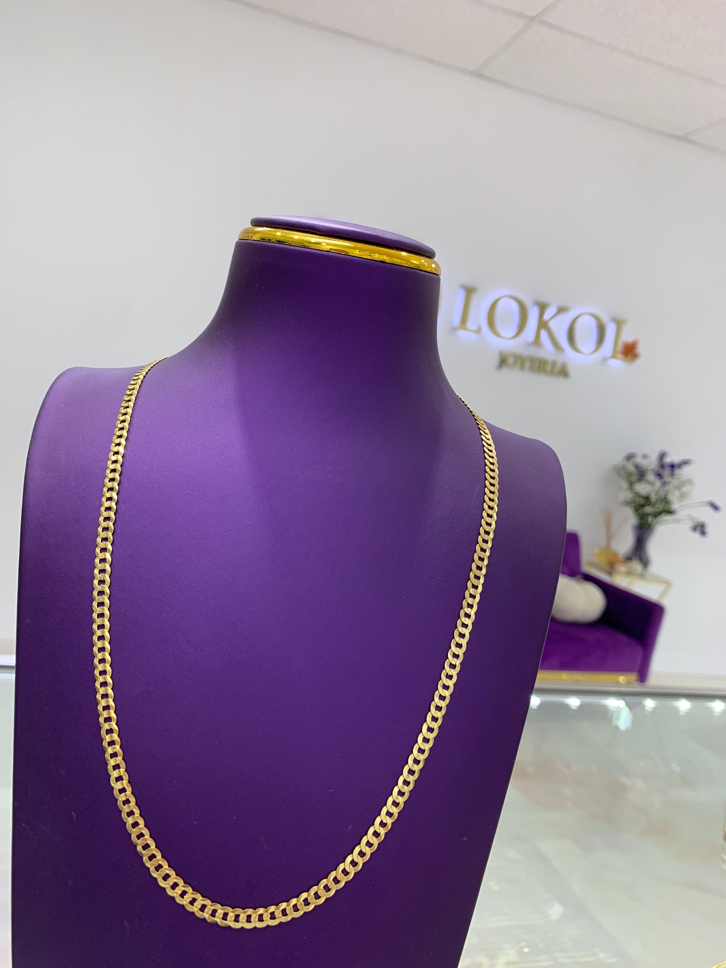 Cadena Corte Brillo 22"