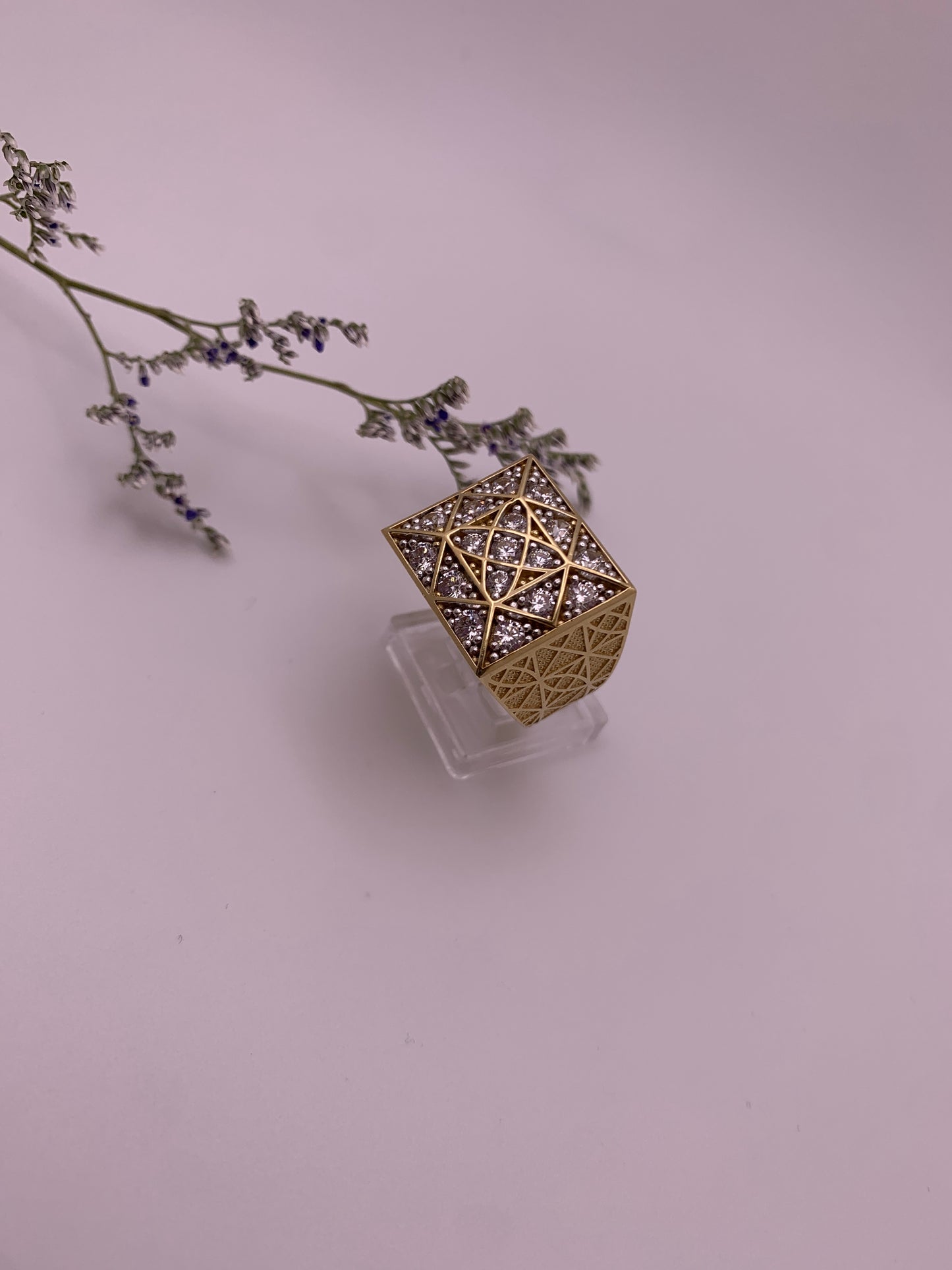 10K Gold Rosette Ring