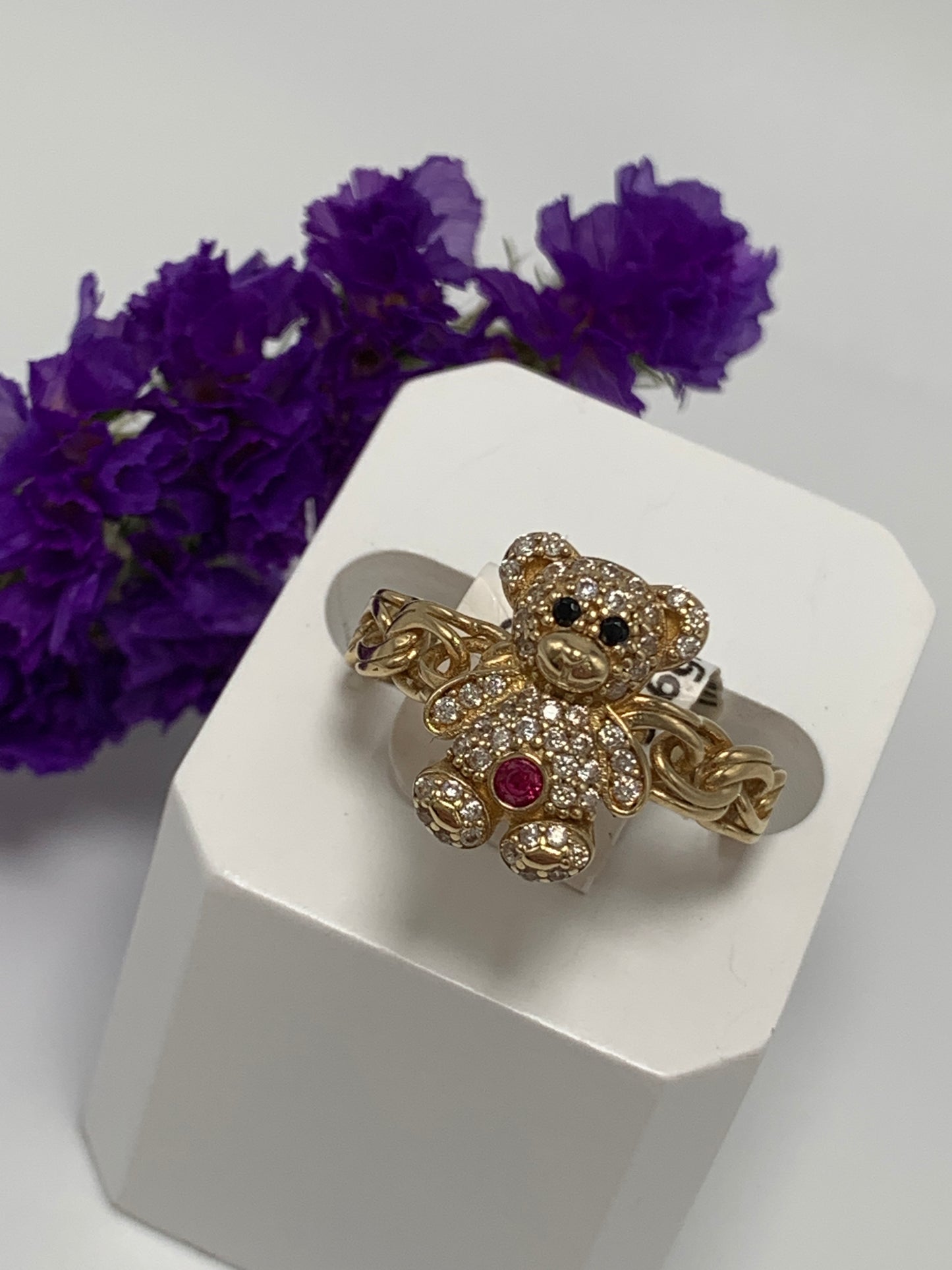 Anillo de Oso Con Piedra