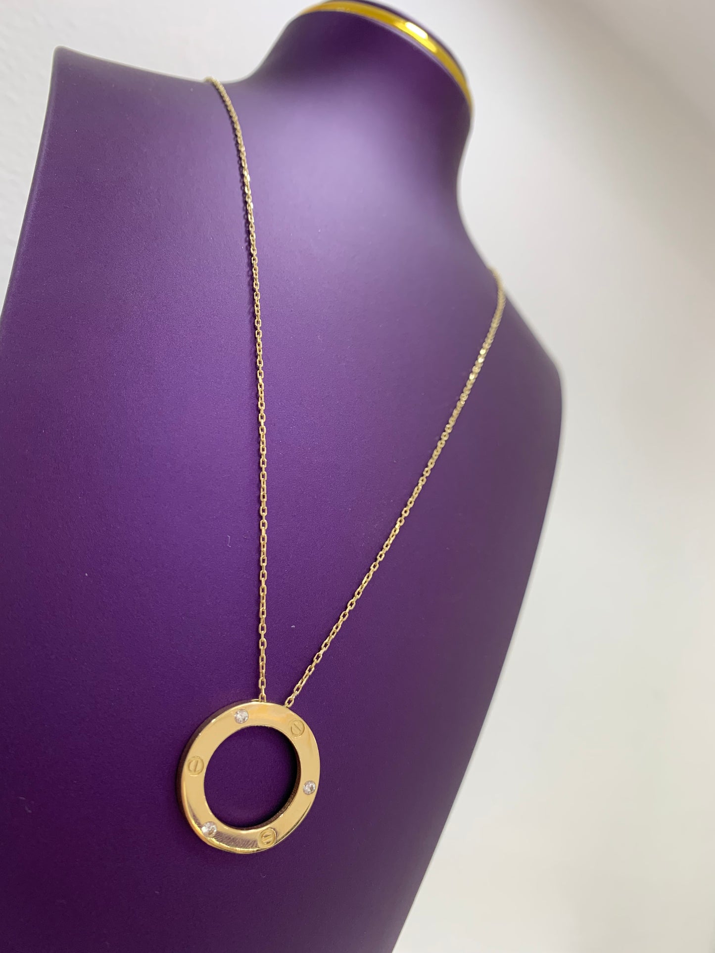 Cadena con Dije Luna Circular