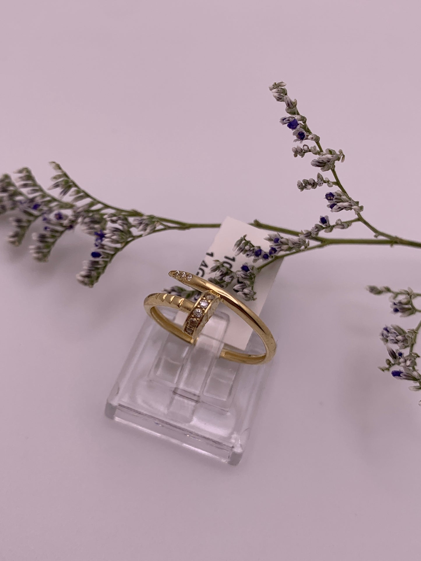 Women's 10K Gold Hoop Earrings with Stones - Size 6.5"