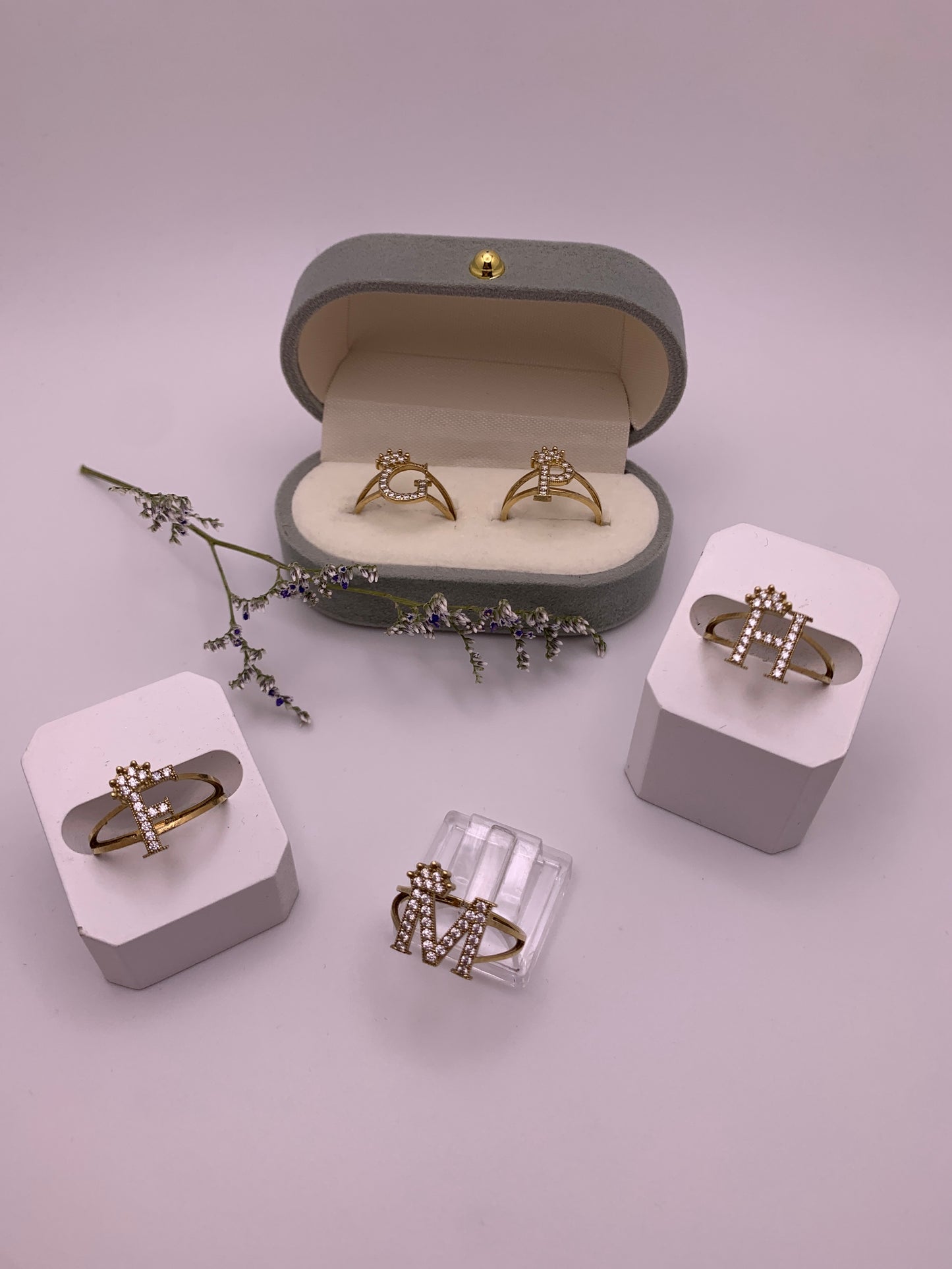 Initial Rings 10K Gold