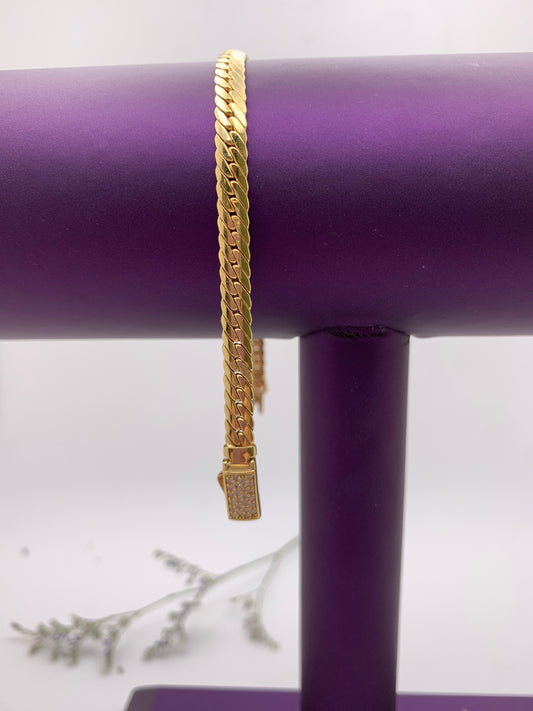 Miami Cuban Link Bracelet 7" - 14K Gold