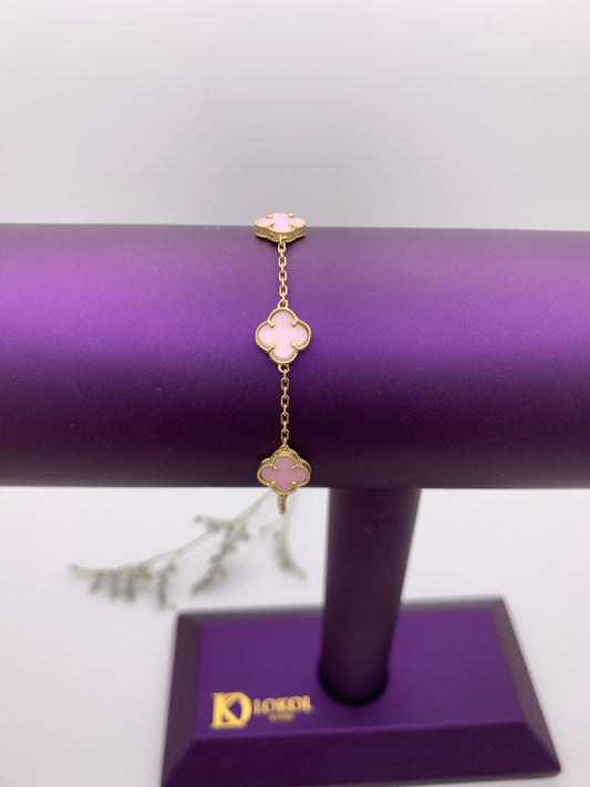 Pink Flowers Bracelet
