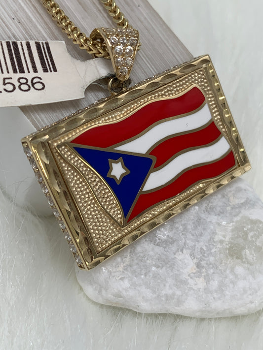 Dije de La Bandera De Puerto Rico