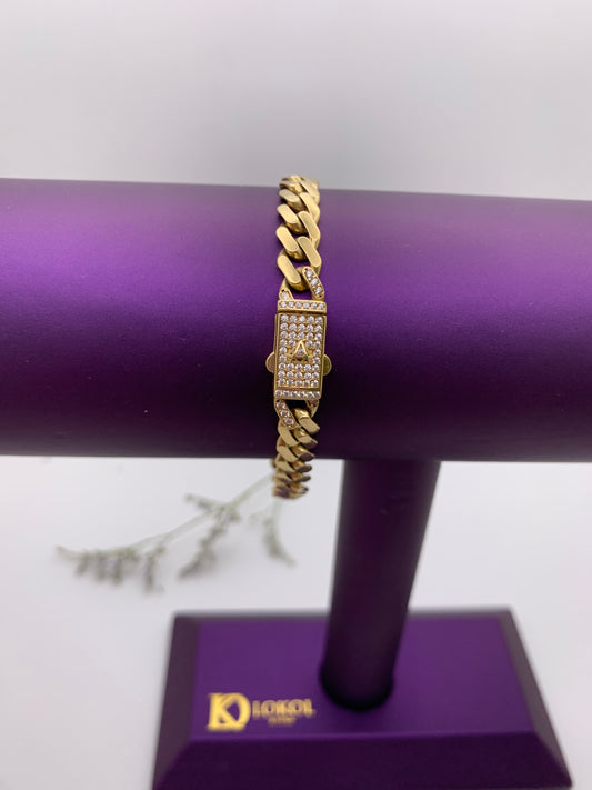 Monaco Bracelet 7.5" - 10K Gold