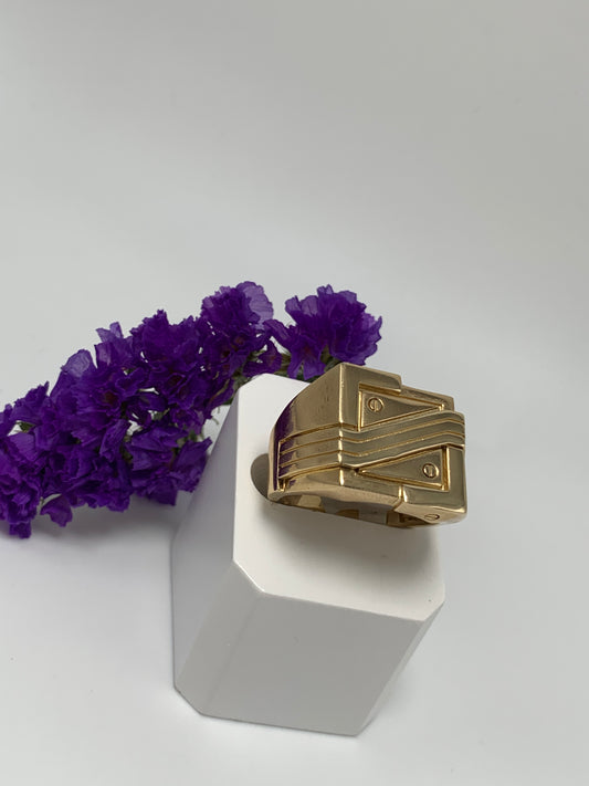 Anillo de Hombre Con Dos Tornillos