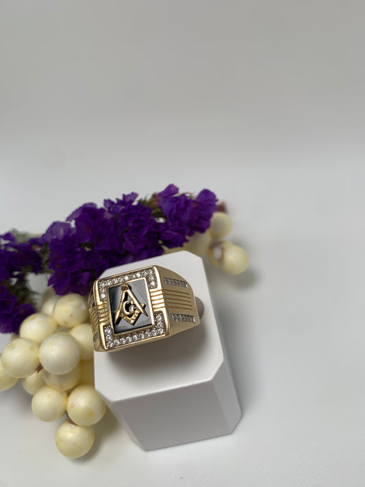 Anillo de Masson Con Piedra Onix