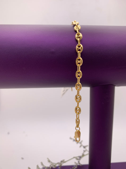Women's Delicate Gold Bracelet 7"
