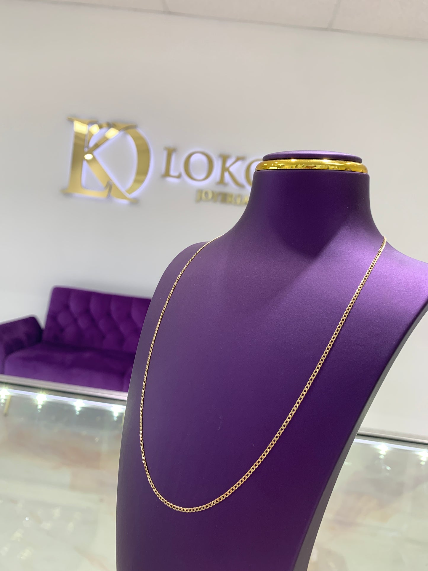 Cadena Corte De Brillo 18"