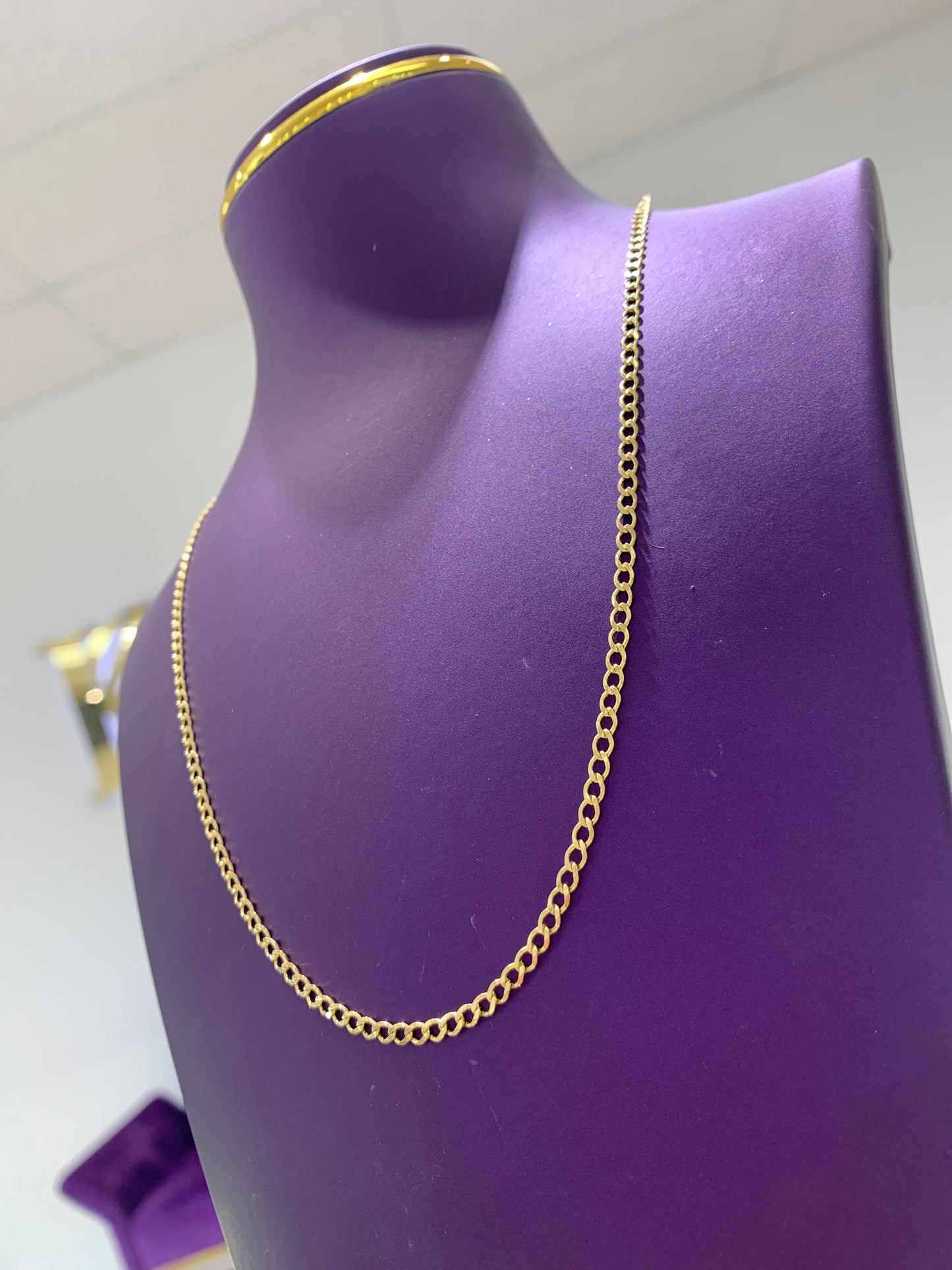 Italian Solid Curve Chain 20"