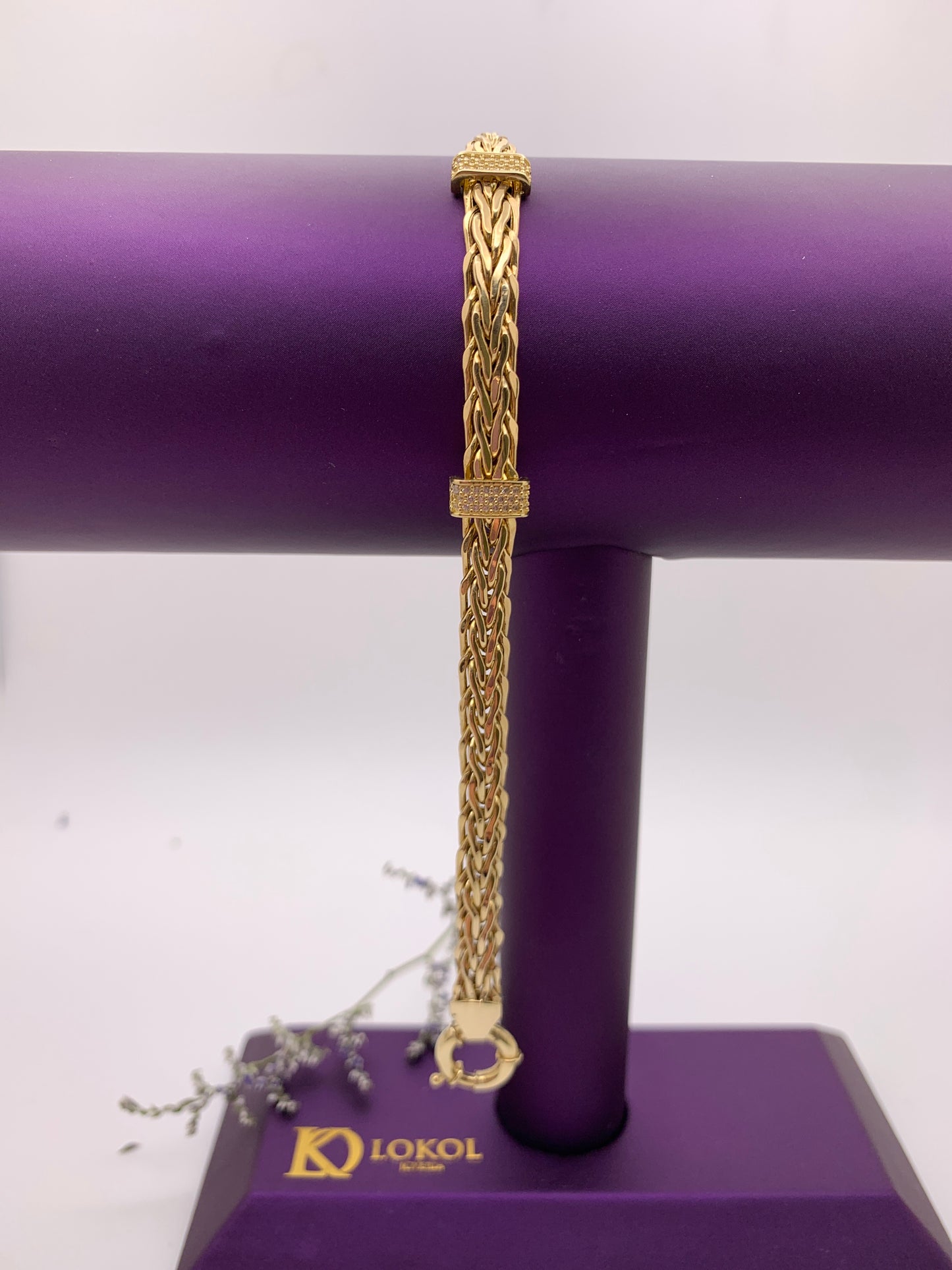 Byzantine Bracelet with Stone